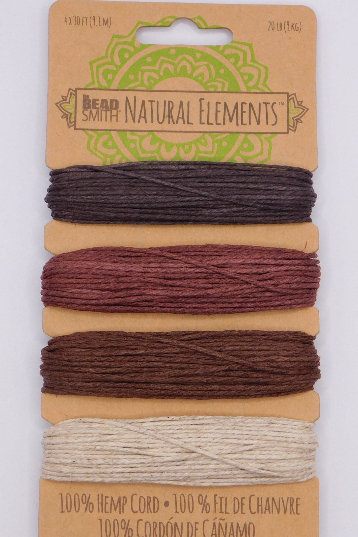 HEMP CORD BRONZE SHADES - 1MM