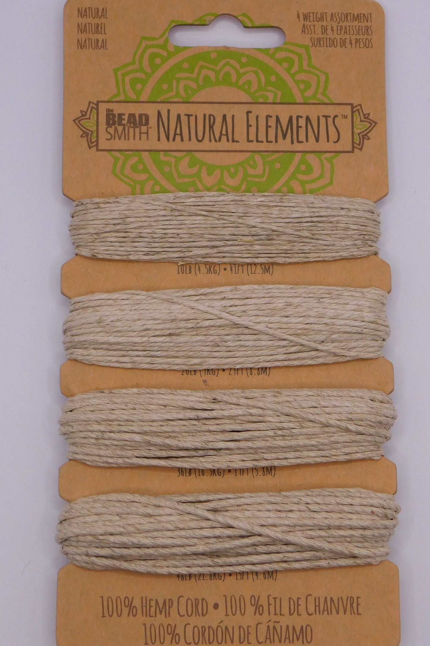 HEMP CORD NATURAL - ASSORTED SIZES