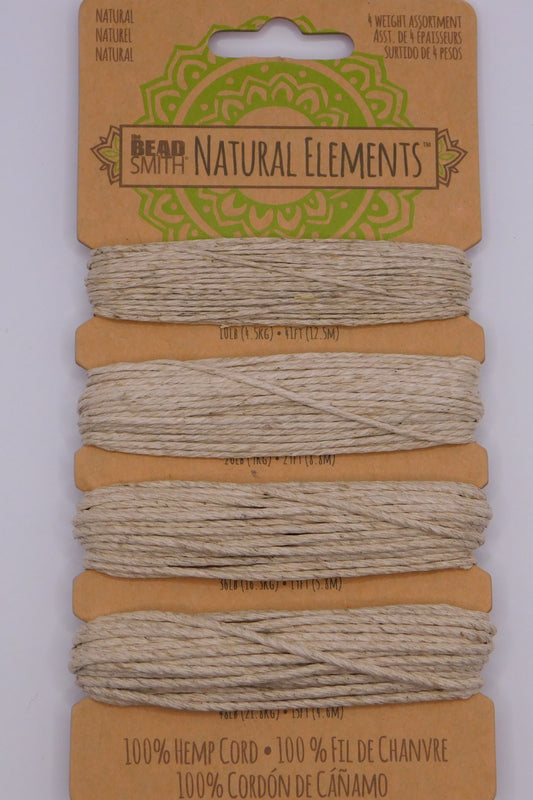HEMP CORD NATURAL - ASSORTED SIZES