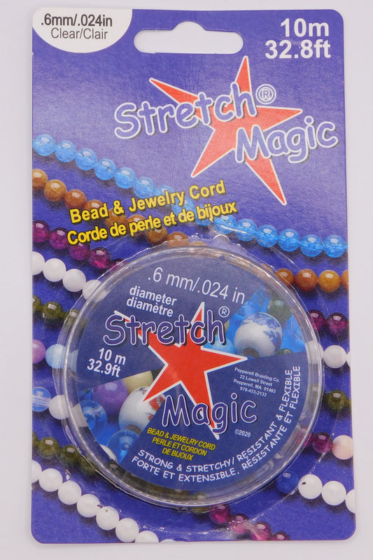 STRETCH MAGIC CORD - CLEAR .6MM