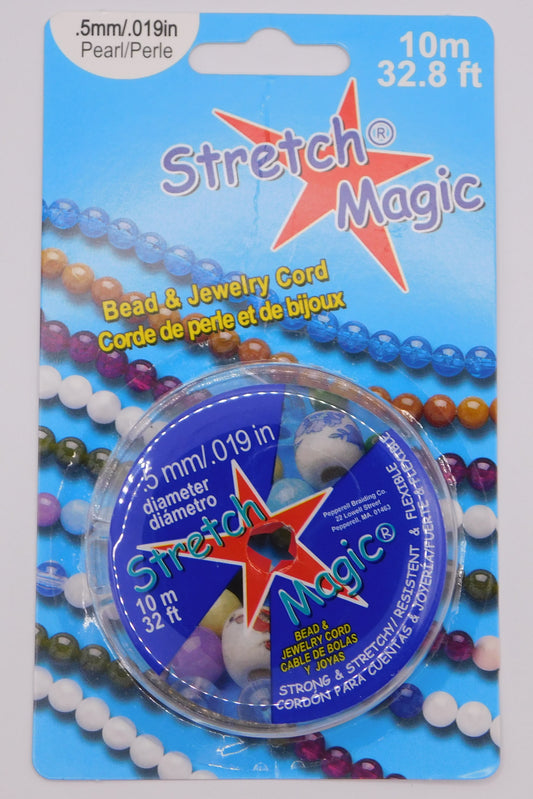 STRETCH MAGIC CORD - PEARL .5MM
