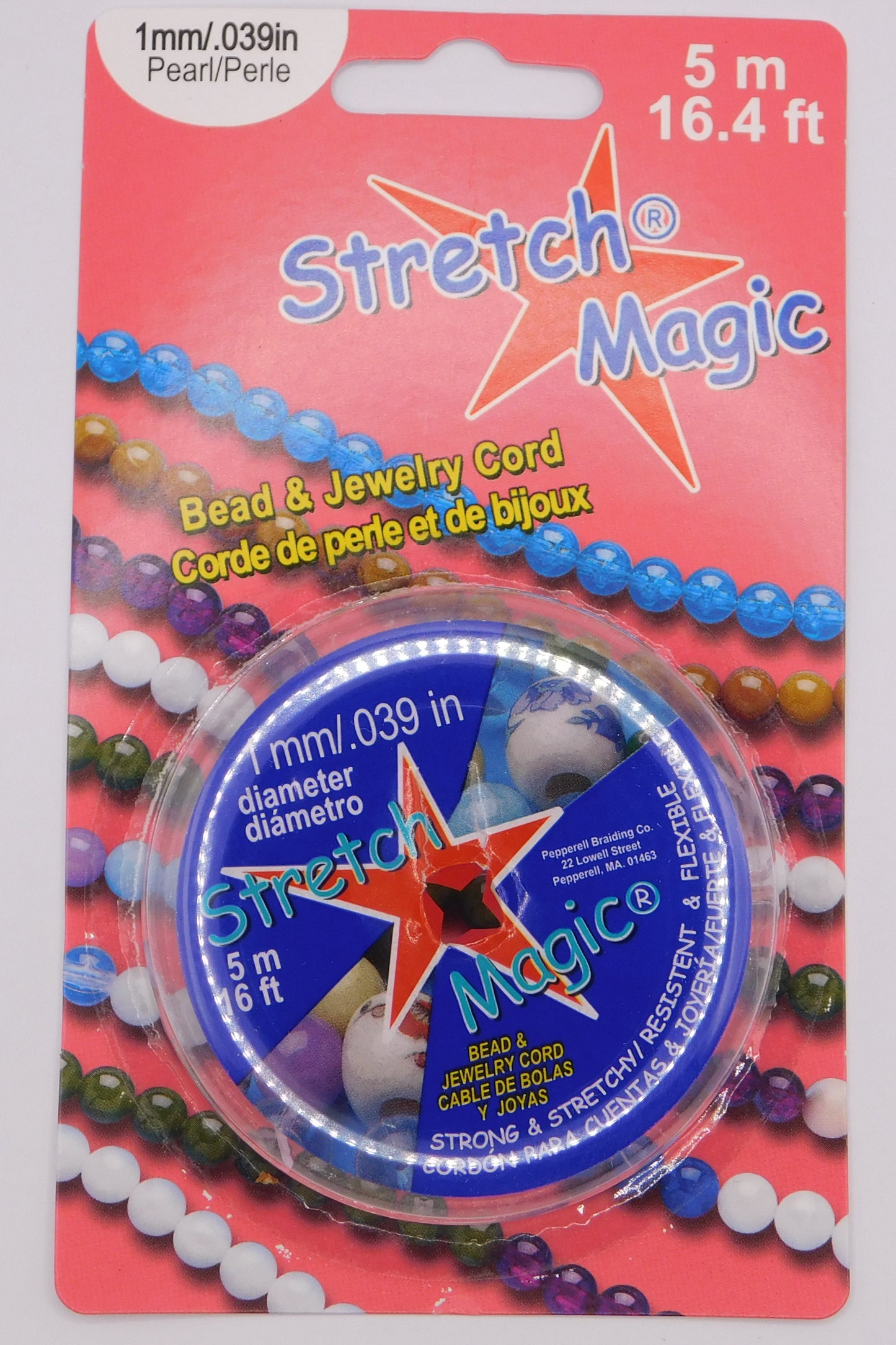 STRETCH MAGIC CORD - PEARL 1MM