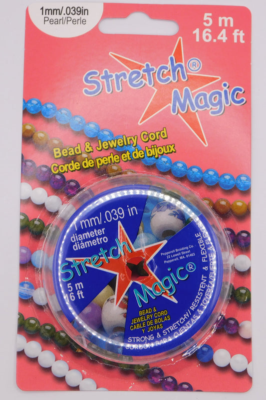 STRETCH MAGIC CORD - PEARL 1MM