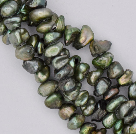 FRESHWATER PEARL IRREGULAR GREEN