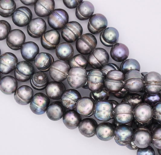 POTATO PEARLS 12MM GREY AB